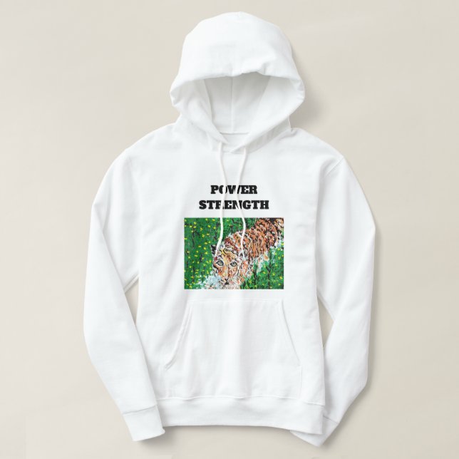 T-Shirt  :  TIGER STRENGTH Hoodie (Design Front)