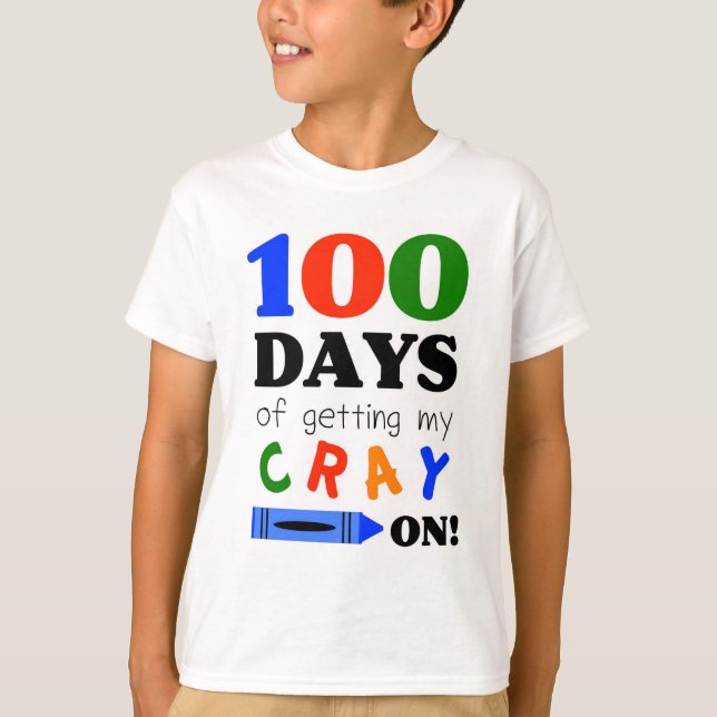 T-shirt to celebrate 100 days of Kindergarten (Front)