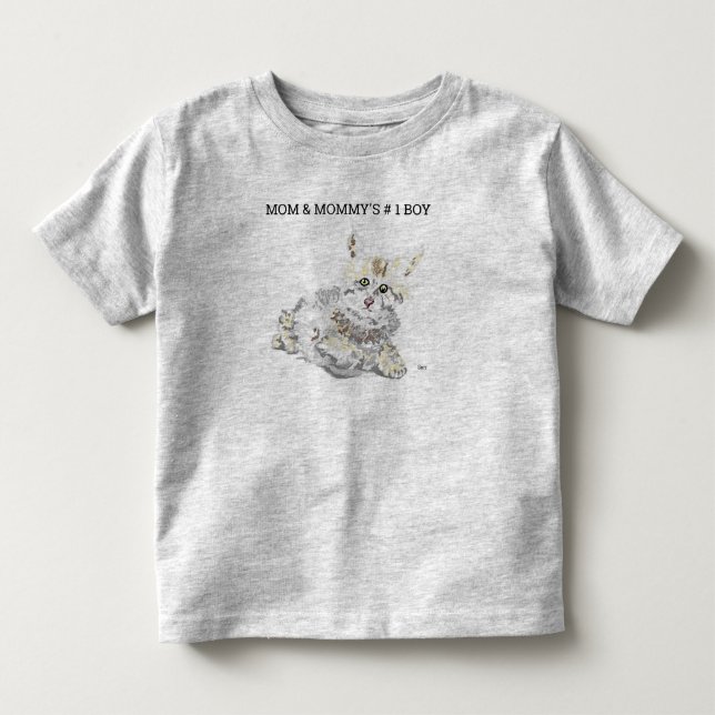 T-Shirt TODDLER  MOM & MOMMY'S BOY (Front)