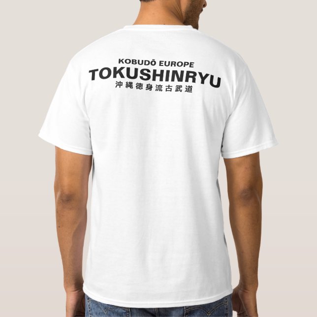 T - shirt Tokushinryu, Kobudo, Europe white (Back)