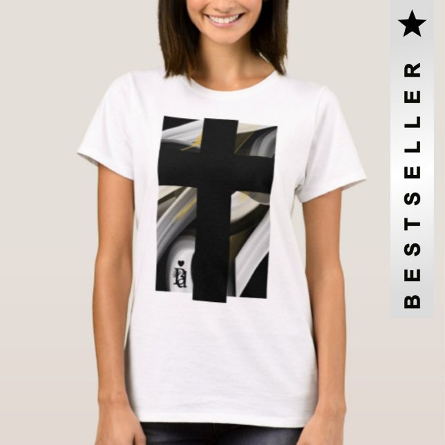T-Shirt Trend Abstract Art Black White Gold (Creator Uploaded)