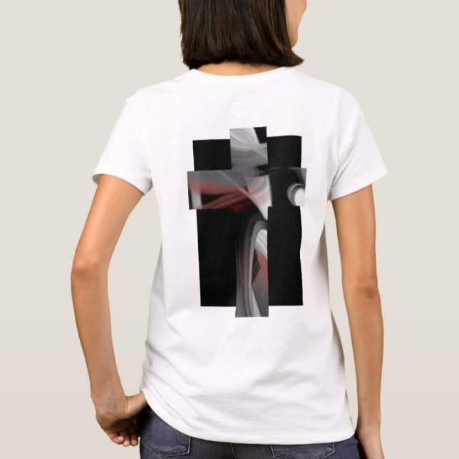 T-Shirt Trend Abstract Black White Powdery (Creator Uploaded)
