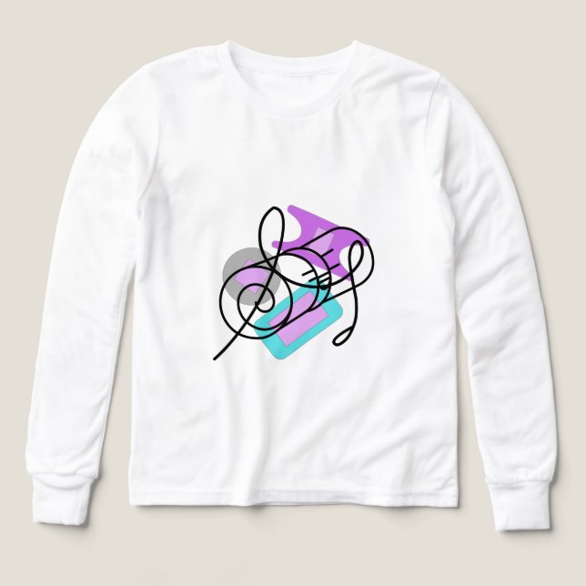 T-Shirt Tri-Blend Shirts  Modern Colorful Pattern  (Design Front)