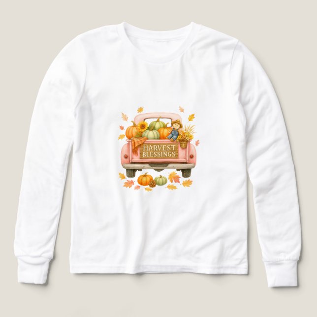 T-Shirt  Tri Blends Shirt-Autumn Tees for  Kids (Design Front)