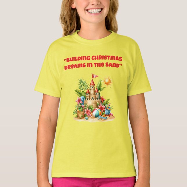 T-Shirt-Tropical Christmas Family T Shirts (Front)