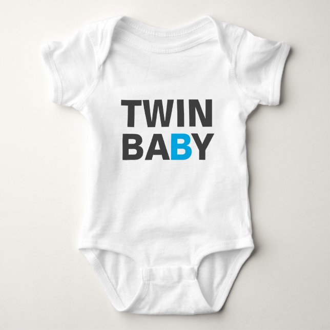 T-Shirt - TWIN B Baby Bodysuit (Front)
