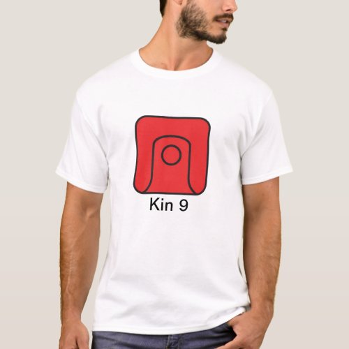 T_shirt Tzolkin Lua Red Kin 9