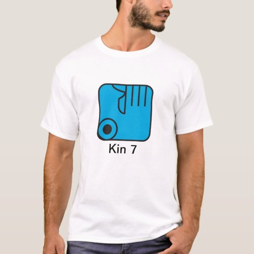 T_shirt Tzolkin Mao Blue Kin 7