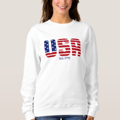 T_Shirt Usa Est 1776 Sweatshirt