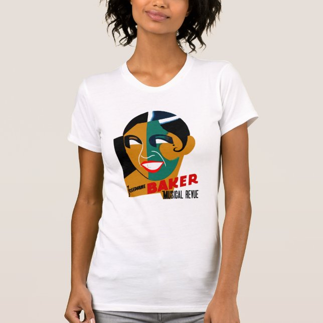 T-Shirt Vintage Art Josephine Baker Musical Revue (Front)