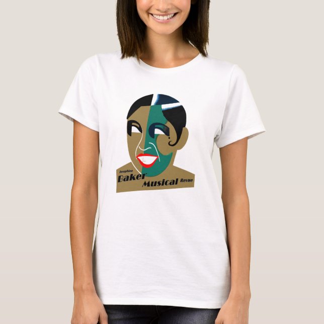 T-Shirt Vintage Art Josephine Baker Musical Revue (Front)