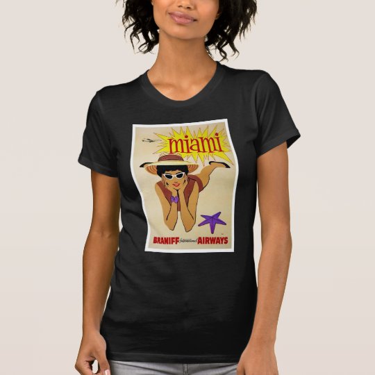 T Shirt-Vintage Miami Advertisement T-Shirt