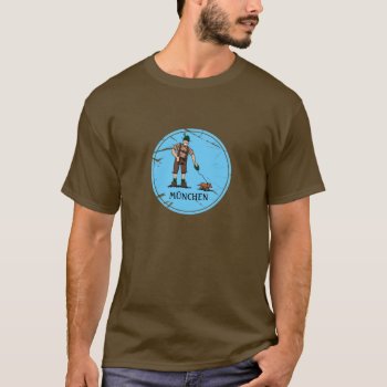 T-shirt Vintage München Man Dachshund Dog by frankramspott at Zazzle