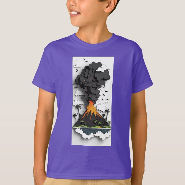 T-Shirt volcano (Front)