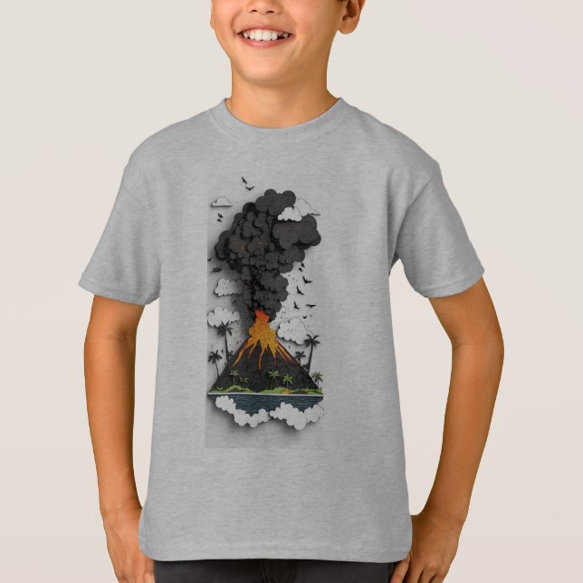 T-Shirt volcano (Front)