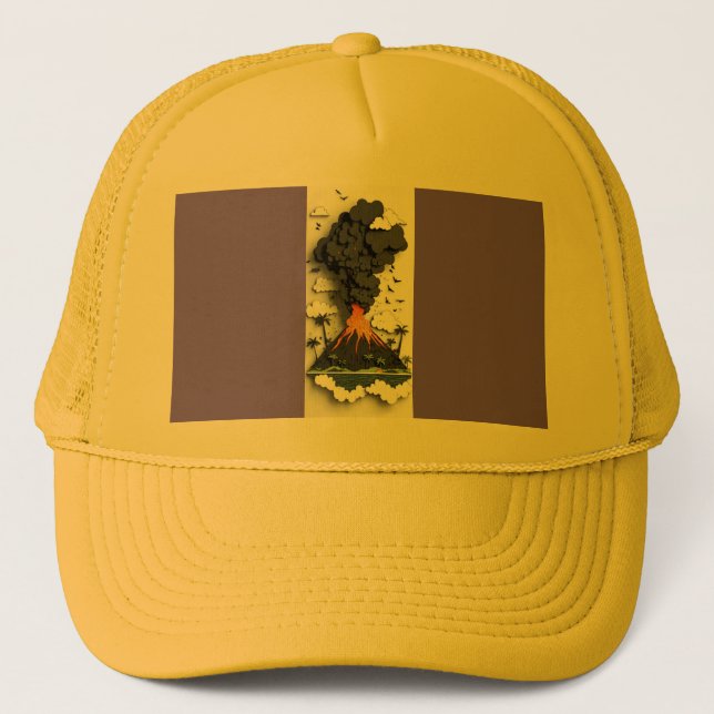 T-Shirt volcano Trucker Hat (Front)