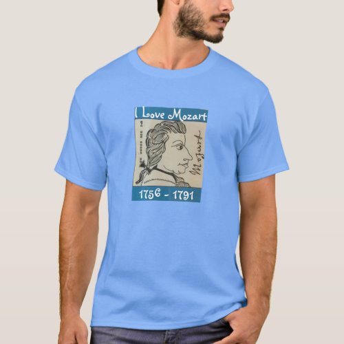 T_shirt wGum wrapper Mozart by Tony Cimino