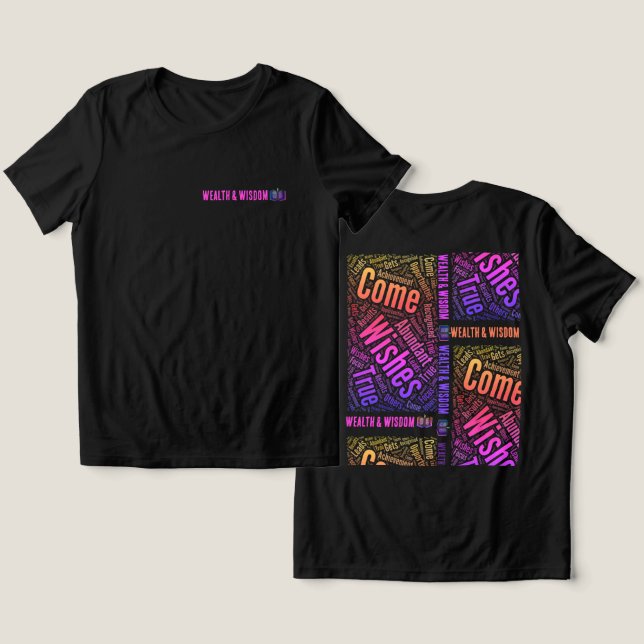 T-Shirt Wealth and Wisdom Tri-Blend Shirt (Design Front & Back)