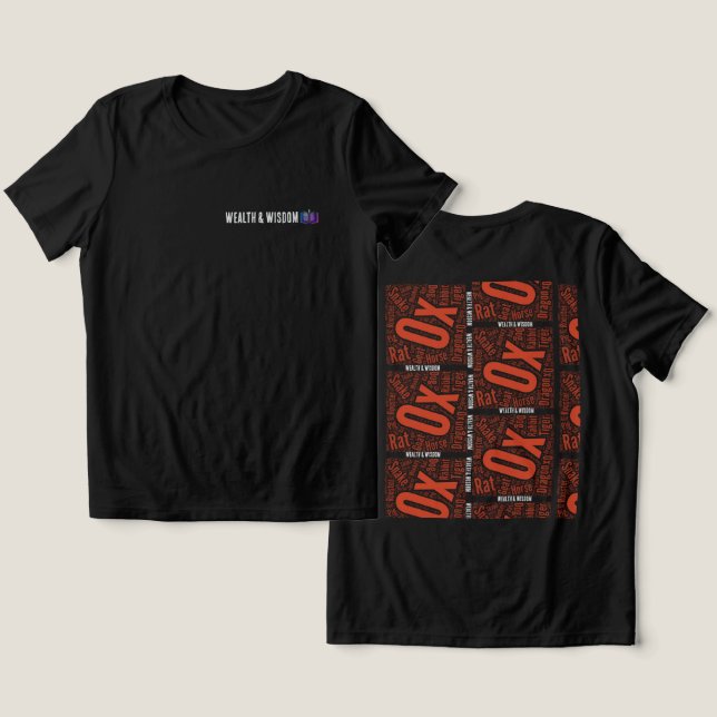 T-Shirt Wealth and Wisdom Tri-Blend Shirt (Design Front & Back)