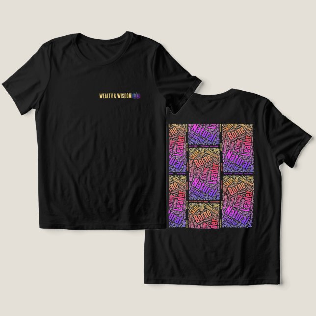 T-Shirt Wealth and Wisdom Tri-Blend Shirt (Design Front & Back)