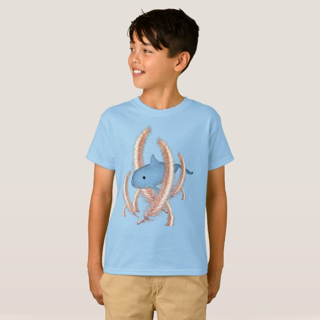 T-Shirt - Whale Swimming through Grass (Front Full)