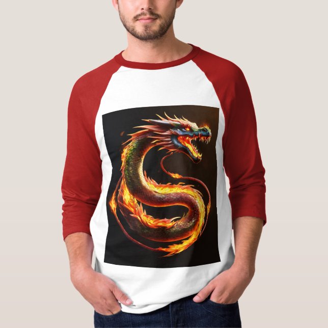 T-shirt- Whimsical Dragon Dreamscape T-Shirt (Front)
