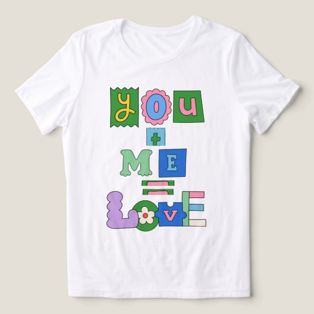 T-Shirt white valentine's day for gift Tri-Blend Shirt (Design Front)