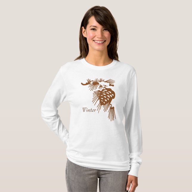 T-shirt - Winter Pine Branch (Front Full)