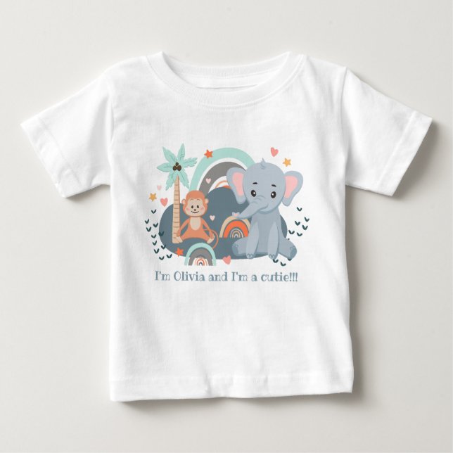 T-shirt with a cute illustration  (Front)