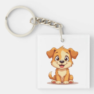 T-Shirt with a cute puppy Keychain