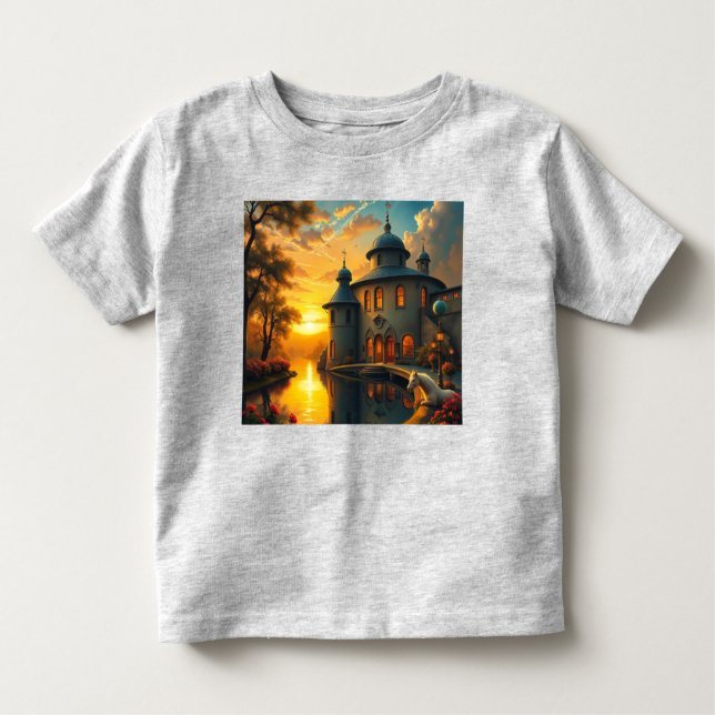 T-shirt with a sunset picture (Front)