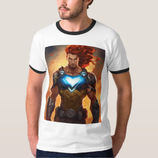 T shirt with a superhero design