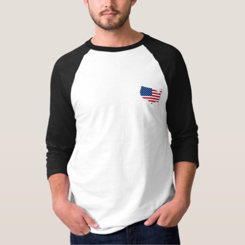 T_Shirt with American Flag 