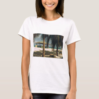 T-shirt with an Island Scene