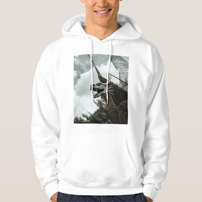 T-Shirt With Beautiful Dragon Design Hoodie (Front)