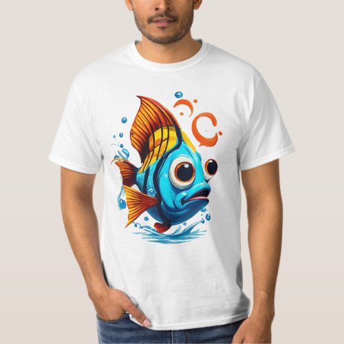 T_shirt with beautiful fish