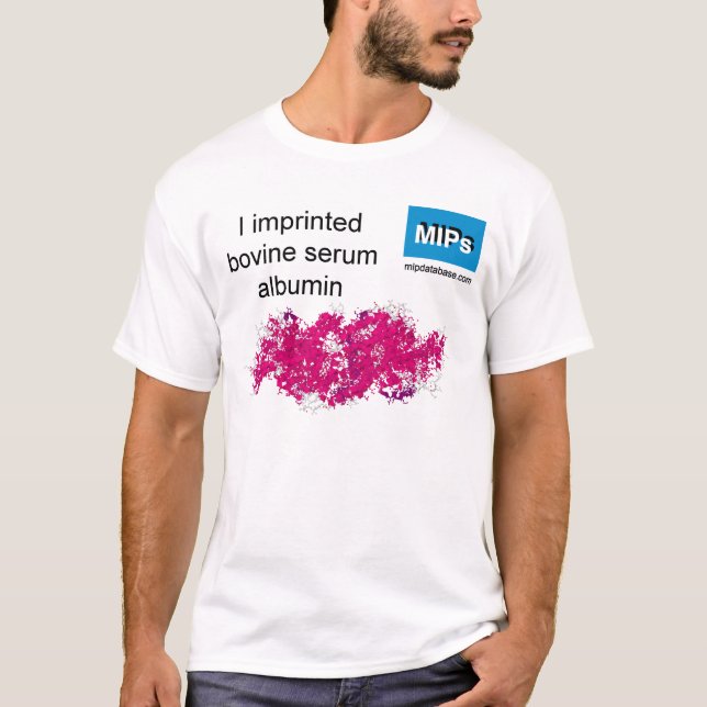 T-shirt with BSA molecular structure (Front)