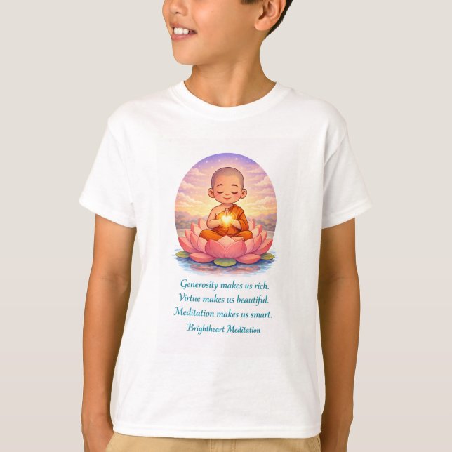 T shirt with child monk (Front)