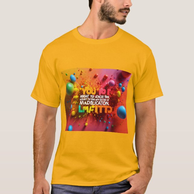 T-shirt with colourful pictures  (Front)