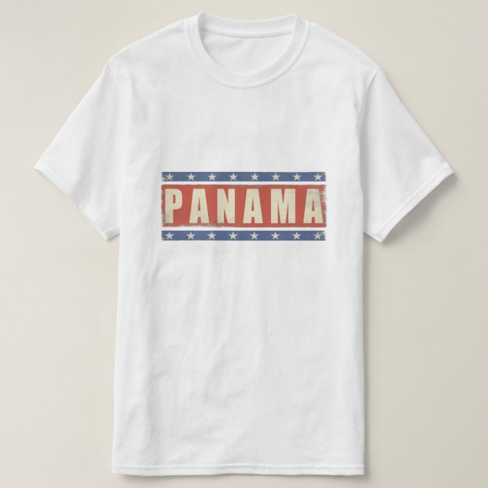 Tshirt with Cool Panama Flag Print
