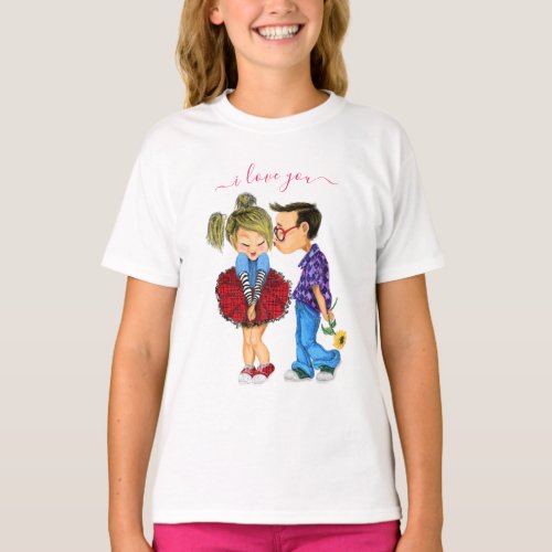 T_Shirt with Couple Love _ I Love You