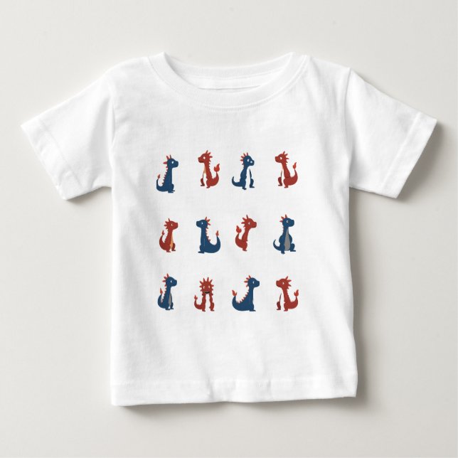 T-shirt with dinosaur design (Front)