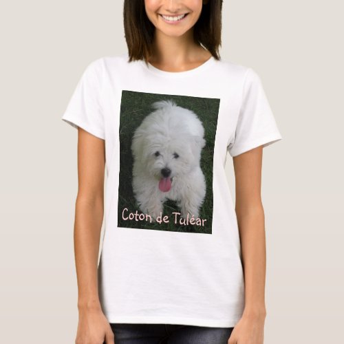 T_shirt with Dog Photo Coton de Tulear