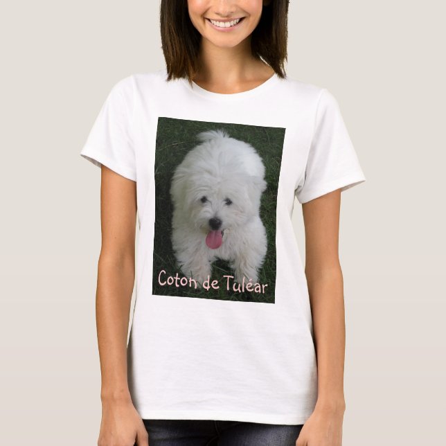 T-shirt with Dog Photo, Coton de Tulear (Front)