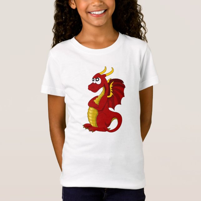 T-shirt with dragon cartoon (Front)