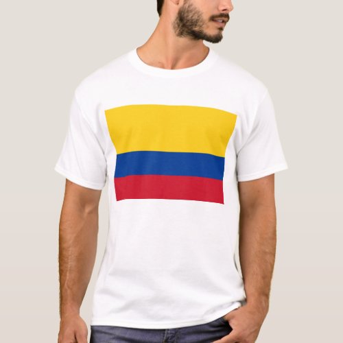 T Shirt with Flag of Colombia