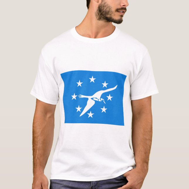 T Shirt with Flag of Corpus Christi, Texas, USA (Front)