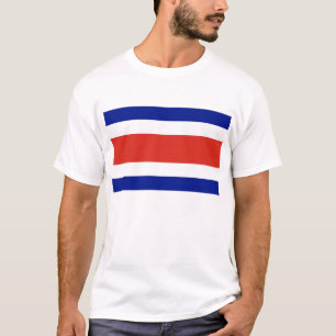 T Shirt with Flag of Costa Rica