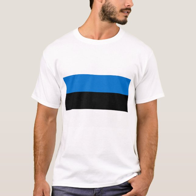 T Shirt with Flag of Estonia (Front)
