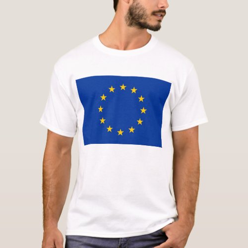 T Shirt with Flag of European Union